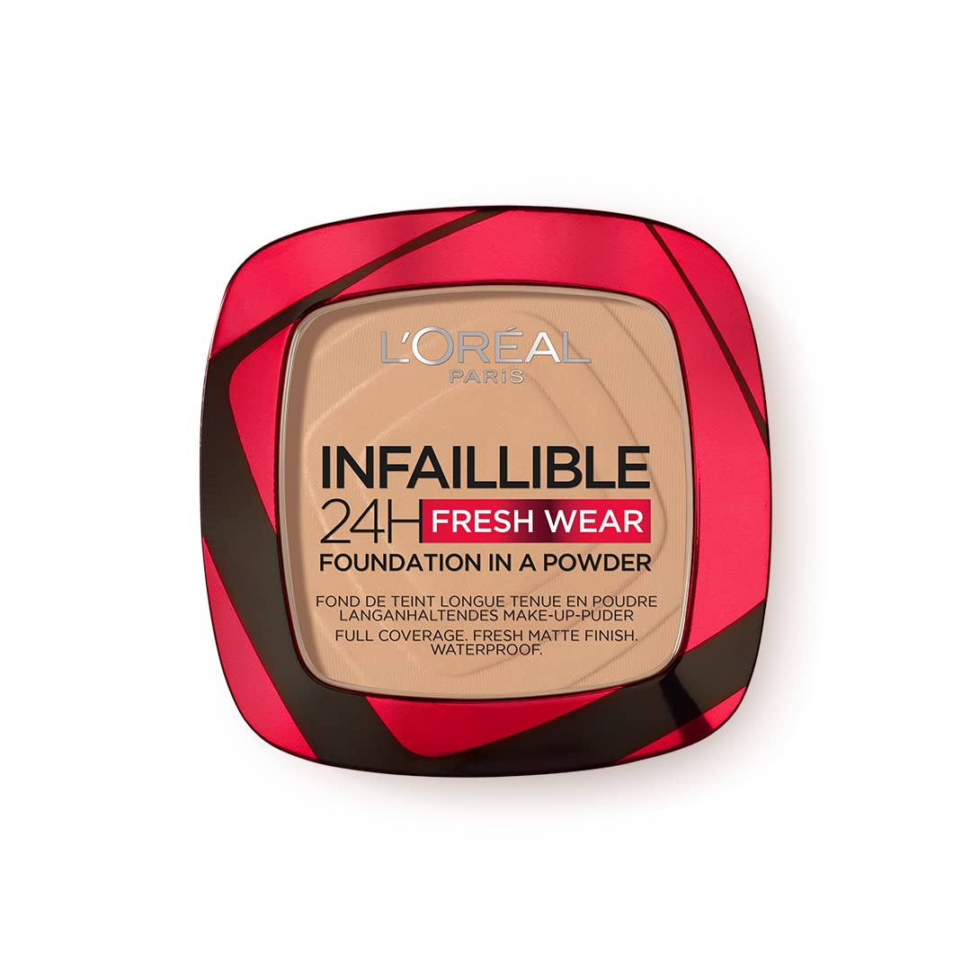 LOreal Paris Infallible 24H Fresh Wear Foundation in a Powder,140 Golden  Beige.9g – Glamiify