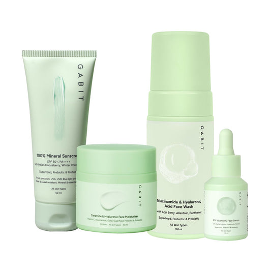 Gabit Skin Gamechangers Kit, Skincare Routine Kit For Men & Women, Suitable For All Skin Types