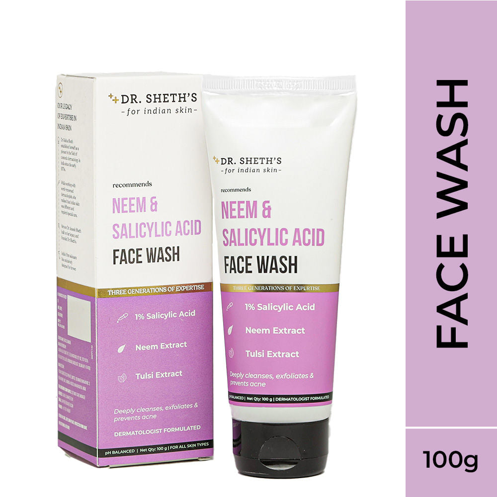 Dr. Sheth's Neem & Salicylic Acid Face Wash (100gm)