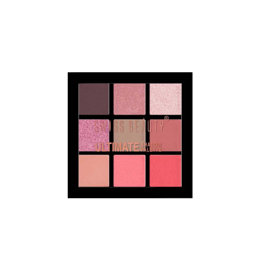 Swiss Beauty Ultimate 9 Pigmented Colors Eyeshadow Palette - Shade 02 (6gm)