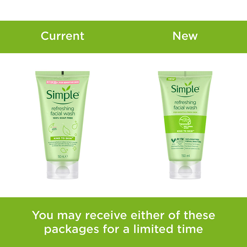 Simple Kind To Skin Refreshing Facial Wash (150ml)