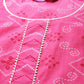Libas Women Pink Bandhani Printed Gotta Patti Pure Cotton Kurta with Trousers & With Dupatta