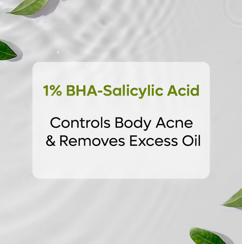 mCaffeine 1% Salicylic Acid Body Wash for Acne & Dark Spots, 200ml