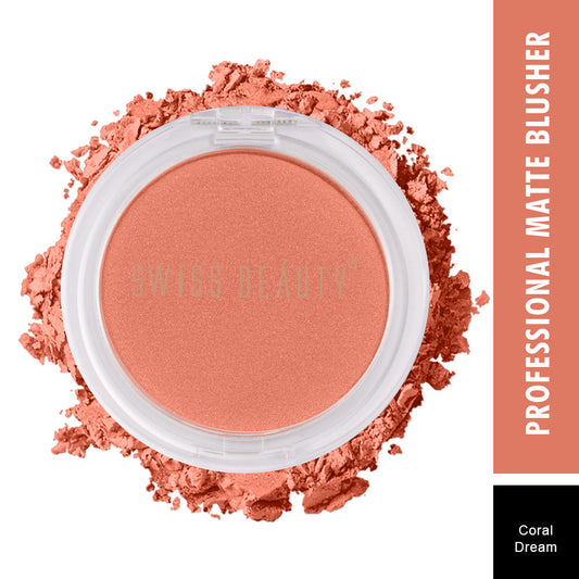 Swiss Beauty Professional Blusher - 01 Coral Dream (4gm)