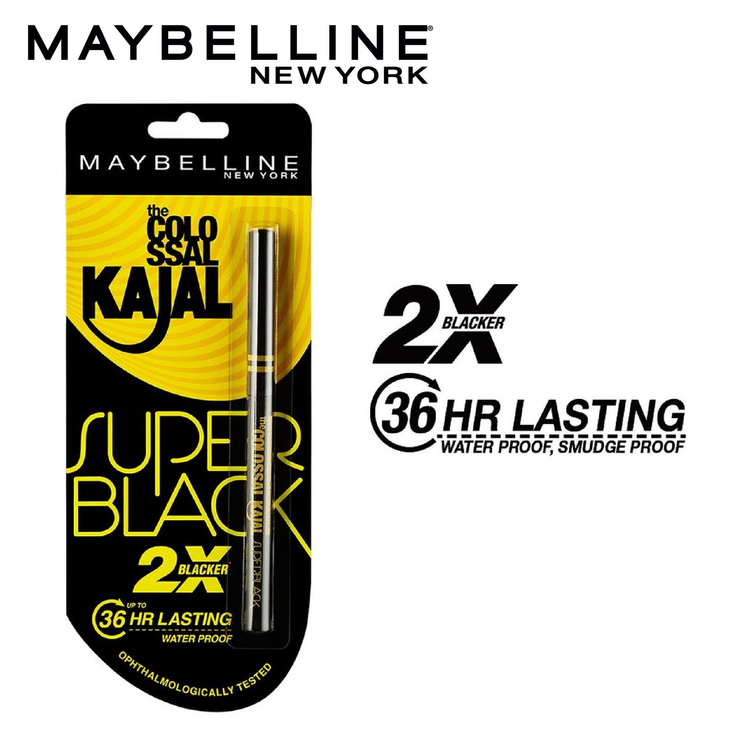 Maybelline New York Colossal Kajal Super Black (0.35g)