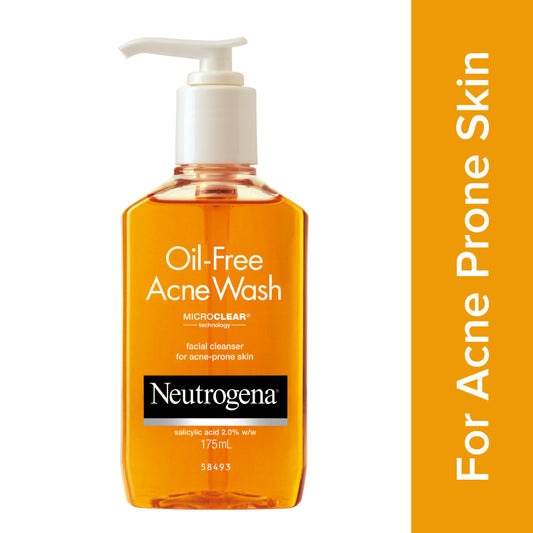 Neutrogena Oil Free Acne Face Wash With 2.0% Salicylic Acid For Effective Yet Gentle Cleansing (175ml)