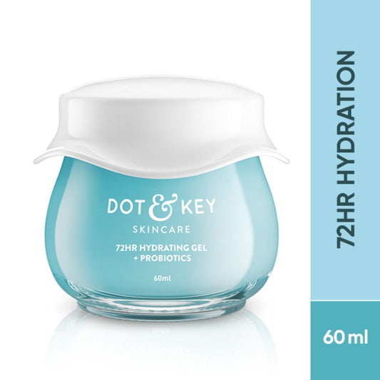 Dot & Key 72Hr Hydrating Probiotics Oil-Free Gel Moisturizer- Hyaluronic Acid For Dull Skin (60ml)