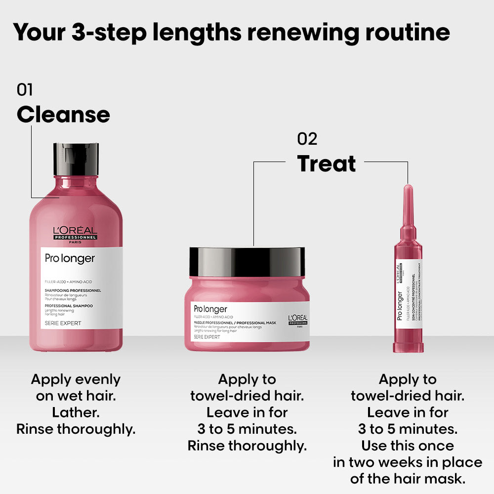 L'Oreal Professionnel Pro Longer Lengths-renewing Regime For Long Hair With Thin Ends