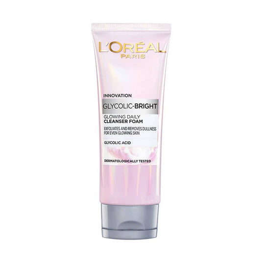 L'Oreal Paris Glycolic Bright Daily Foaming Face Cleanser With Glycolic Acid For Dull Skin