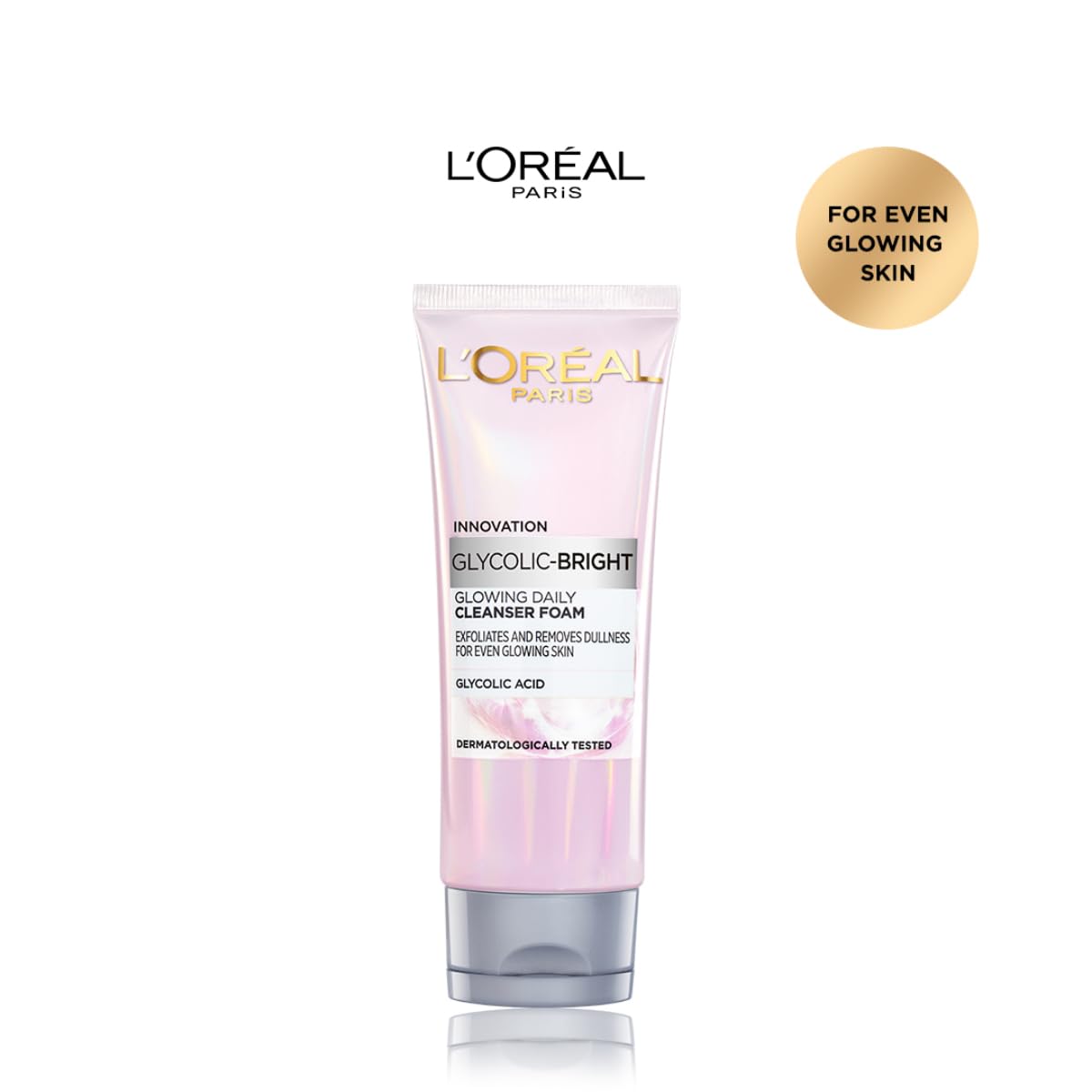 L'Oreal Paris Glycolic Bright Daily Foaming Face Cleanser, 100ml