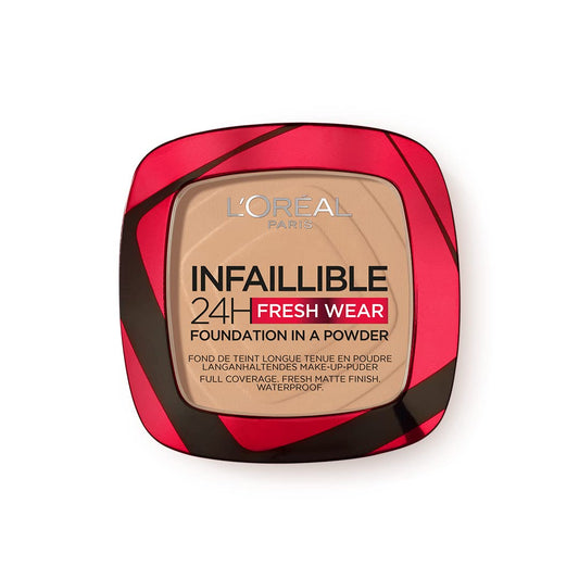 L'Oreal Paris Infallible 24H Fresh Wear Foundation in a Powder,140 Golden Beige.9g