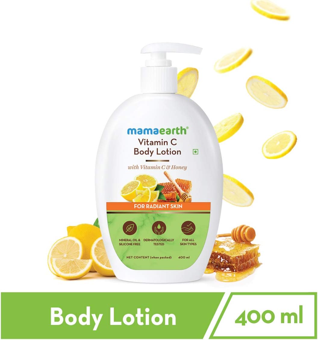 Mamaearth Vitamin C Body Lotion with Vitamin C & Honey for Radiant Skin – Pack of 5