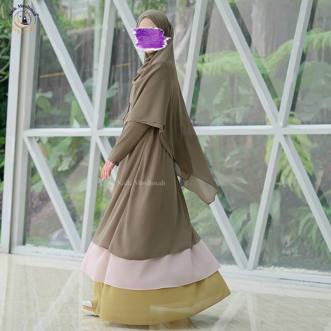 Avocado Abaya | Serene Elegance by Naik Muslimah