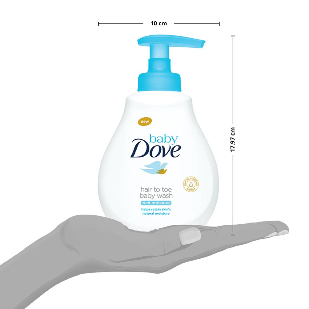 Baby Dove Rich Moisture Hair to Toe Baby Wash 400 ml