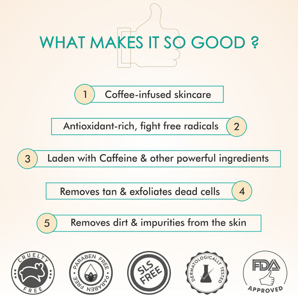 MCaffeine Coffee De-Tan Kit - Remove Tan & Dead Skin (300g)