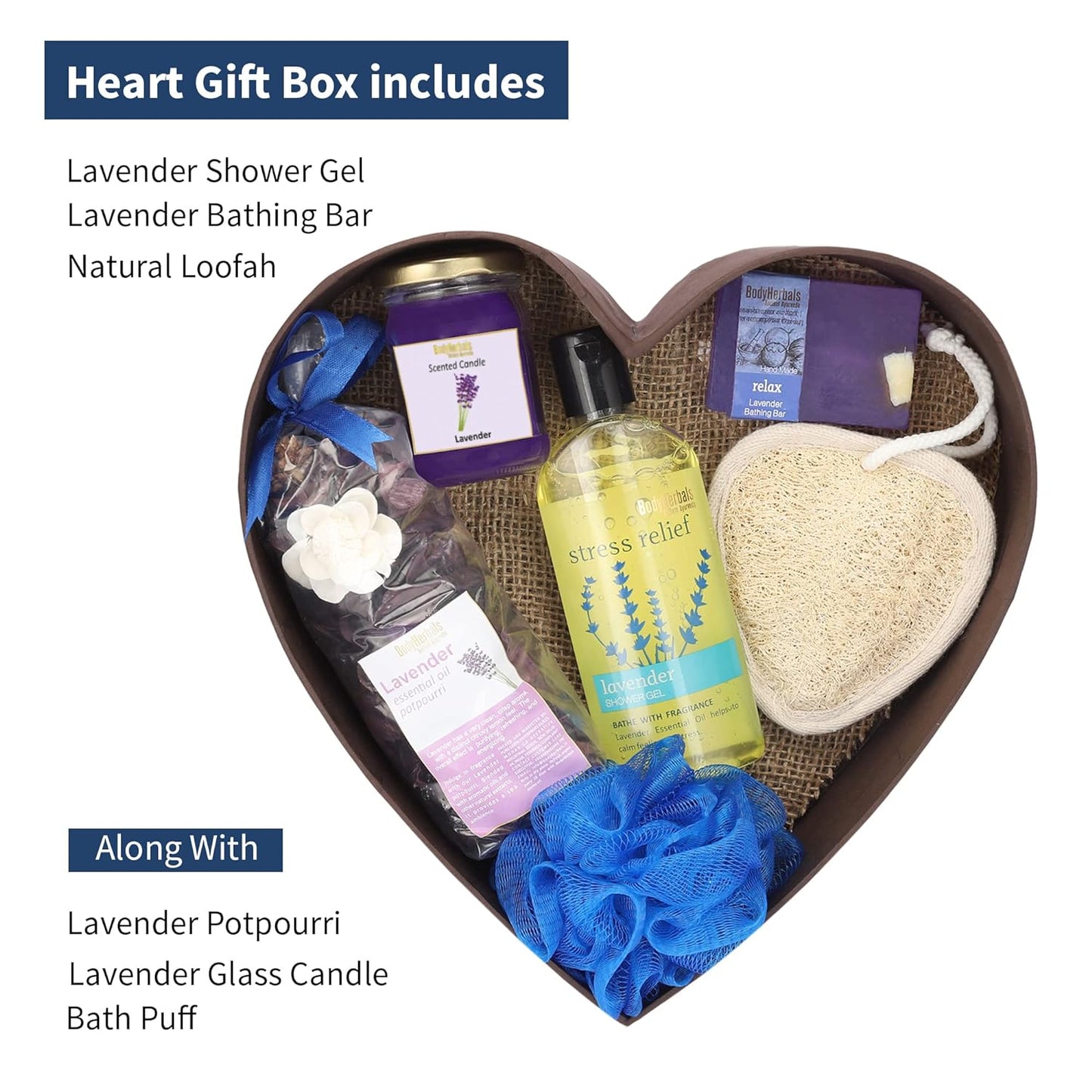 BodyHerbals Lavender Surprise Bath & Body Care Gift Set for Women and Men
