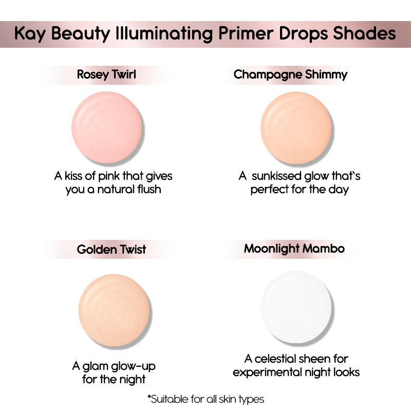 Kay Beauty Illuminating Primer Drops - Rosey Twirl, 30ml