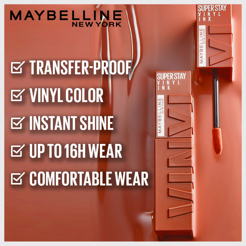 Maybelline New York Superstay Vinyl Ink Liquid Lipstick - Extra (4.2ml)