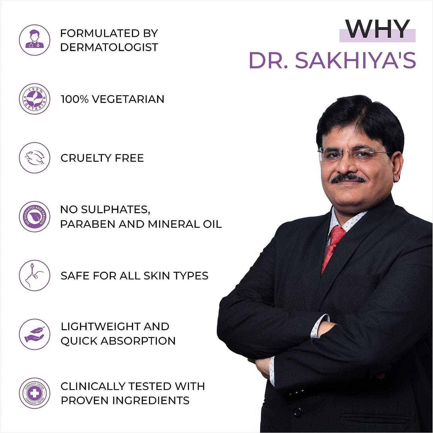 Dr. Sakhiya'S 10% Niacinamide Am & Pm Gel base Face Serum (50ml)