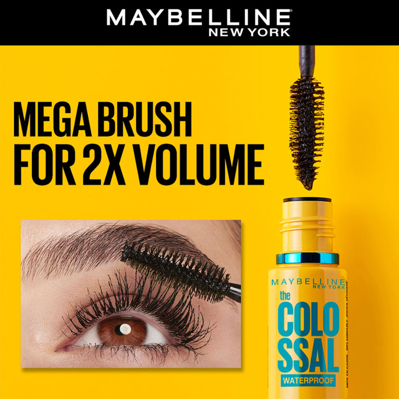 Maybelline New York The Colossal Mascara Waterproof - 001 Waterproof Black (10ml)