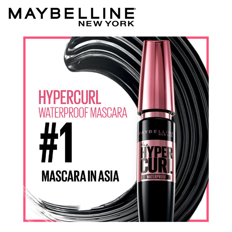 Maybelline New York Hyper Curl Mascara - Waterproof Very Black (9.2ml)