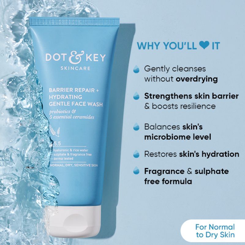 Dot & Key Barrier Repair Hydrating Gentle Face Wash (100ml)