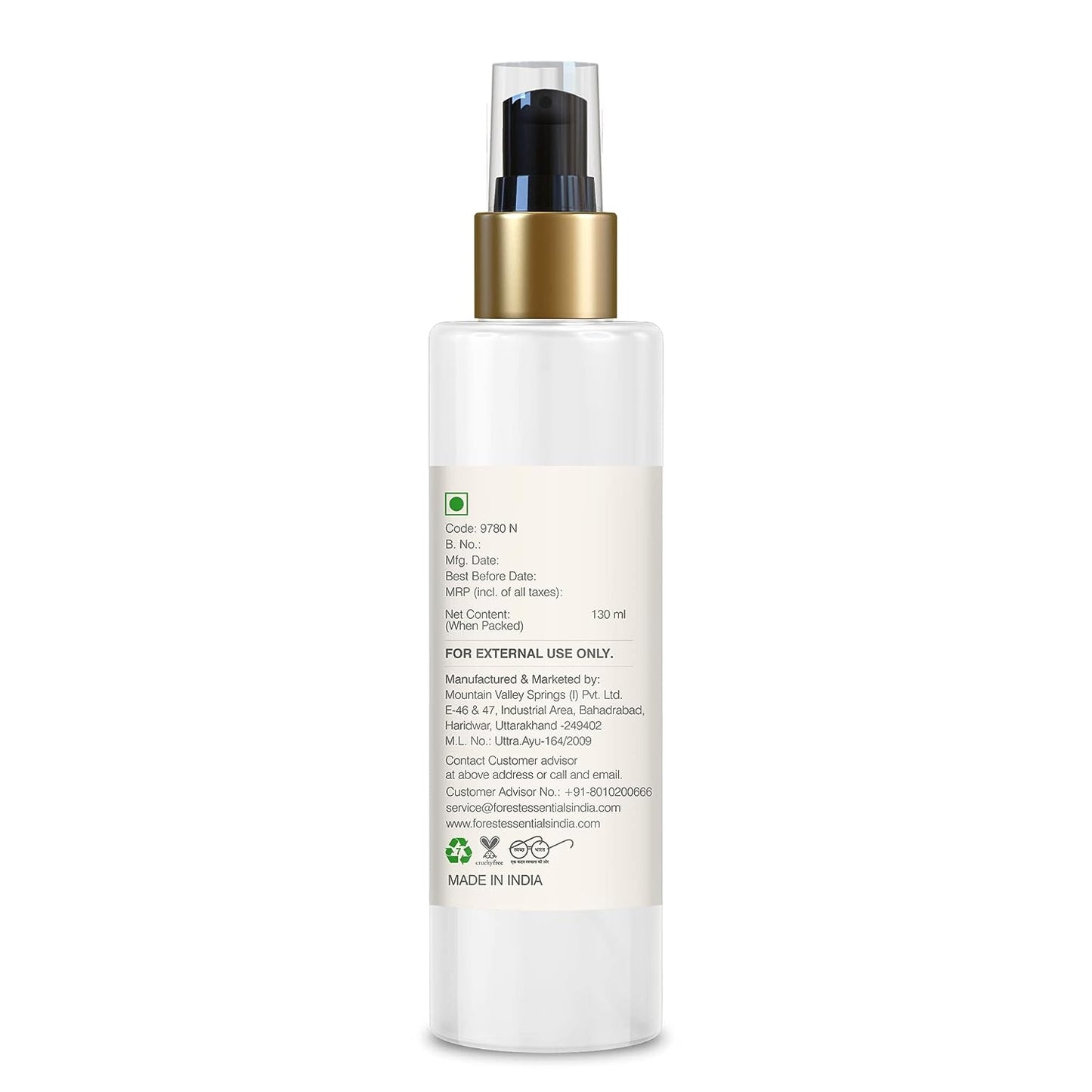 Forest Essentials Hydrating Facial Moisturiser Sandalwood & Orange Peel with SPF 25, 130 ml