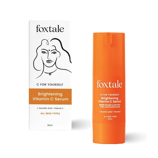Foxtale 15% Vitamin C Face Serum for Glowing Skin, With Pure L-Ascorbic Acid and Vitamin E