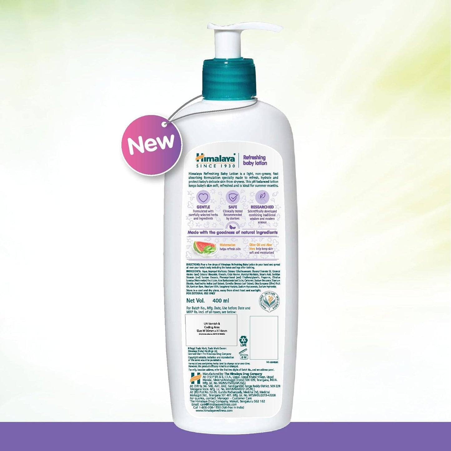 Himalaya Refreshing Baby Lotion 400 ml