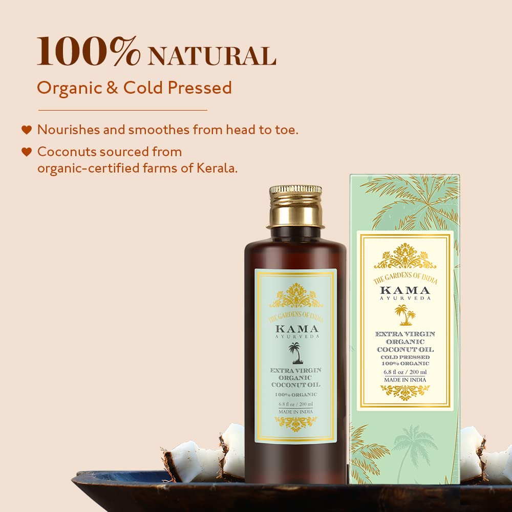 Kama Ayurveda Extra Virgin Organic Coconut Oil, 200ml