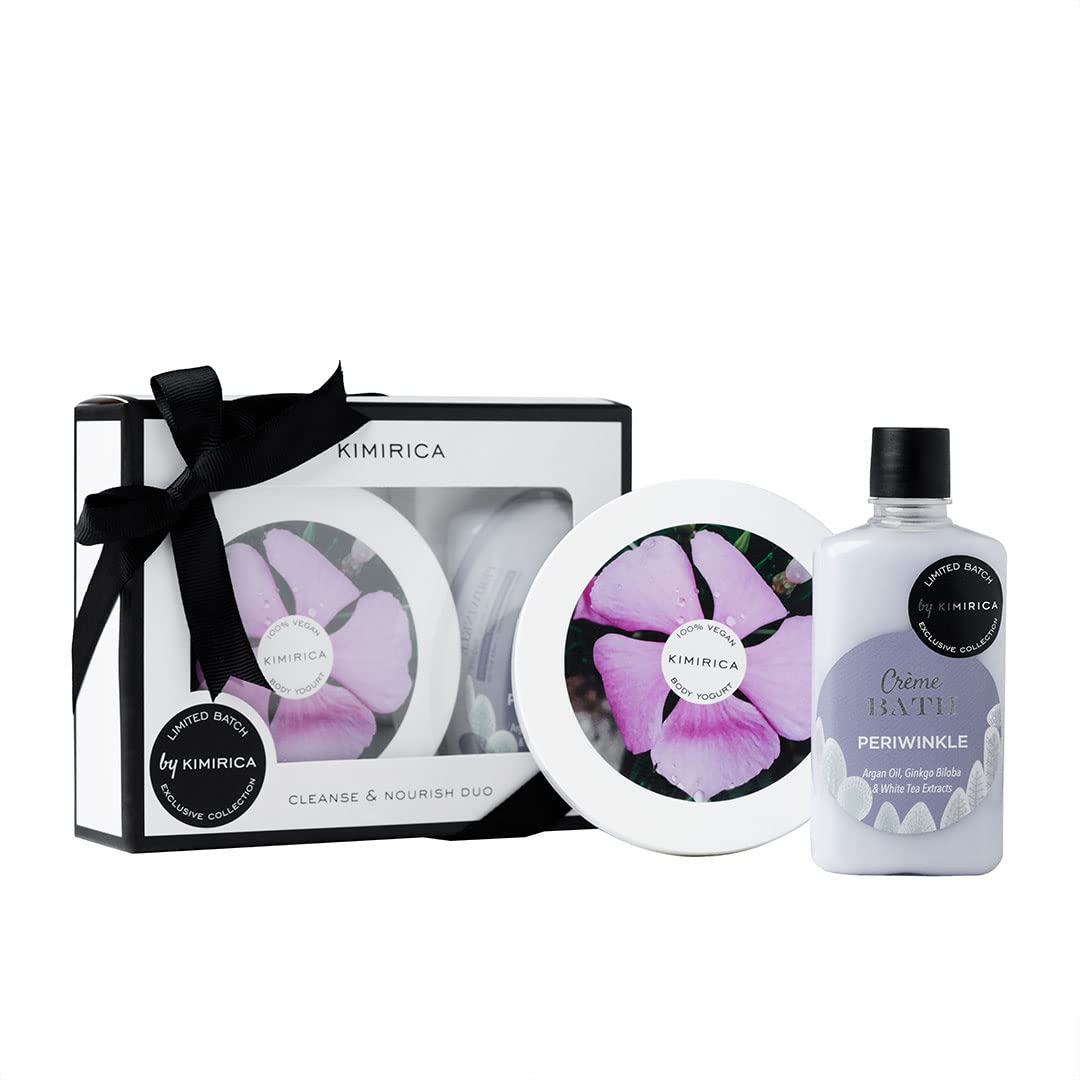 Kimirica Gift Set Periwinkle Duo with Body yogurt & Cream bath body wash