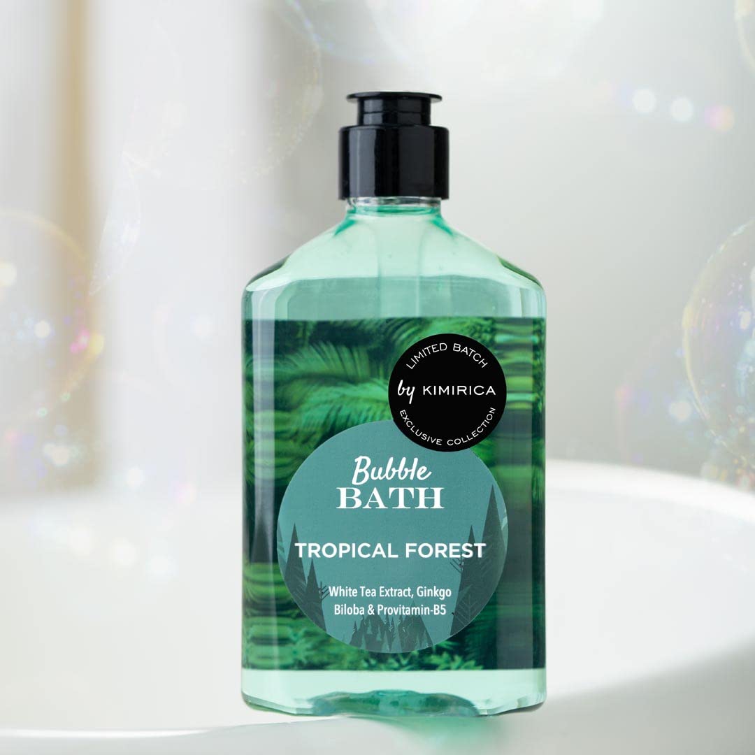 Kimirica Tropical Forest Bubble Bath, 100% Vegan and Paraben Free