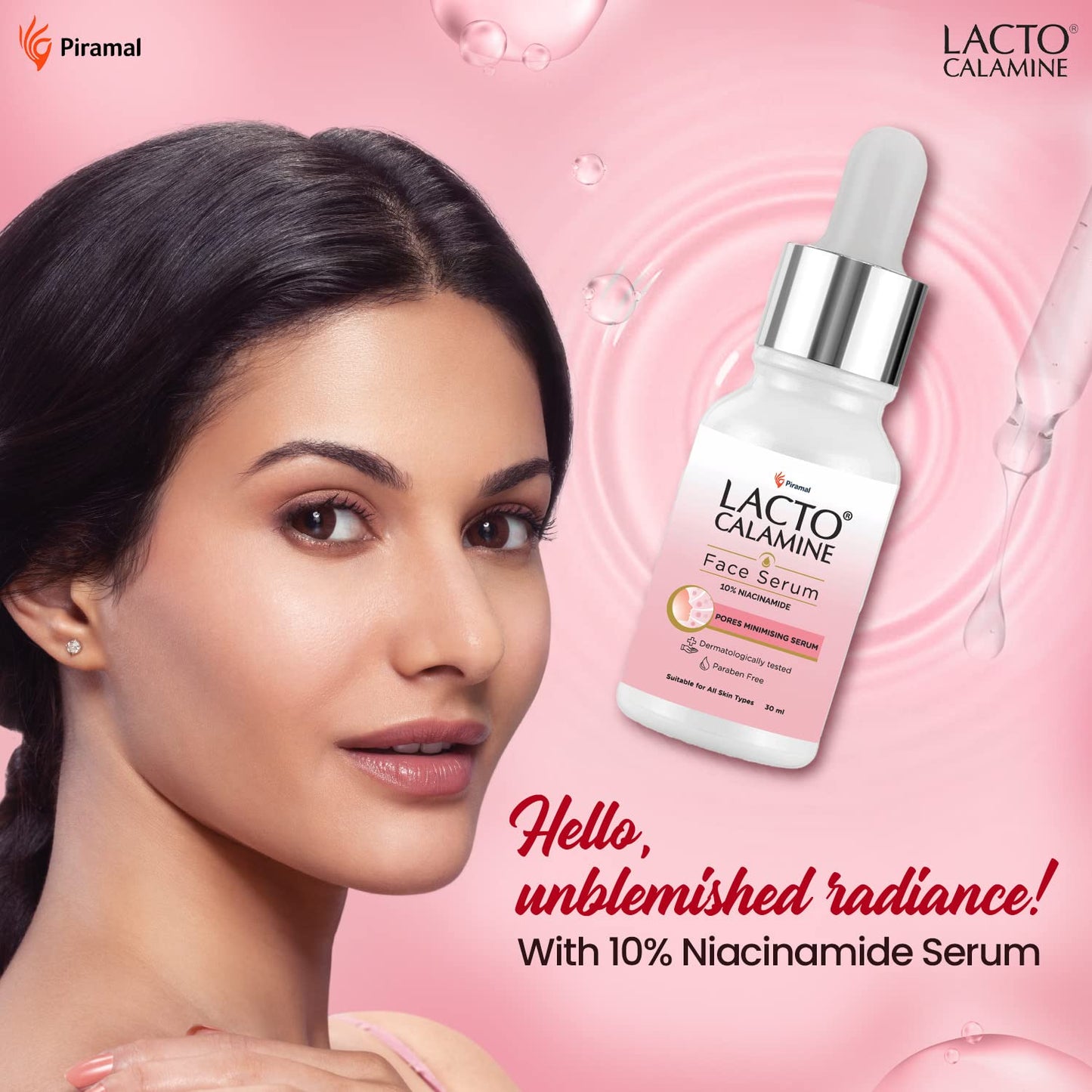 Lacto Calamine 10% Niacinamide face serum for minimising pores