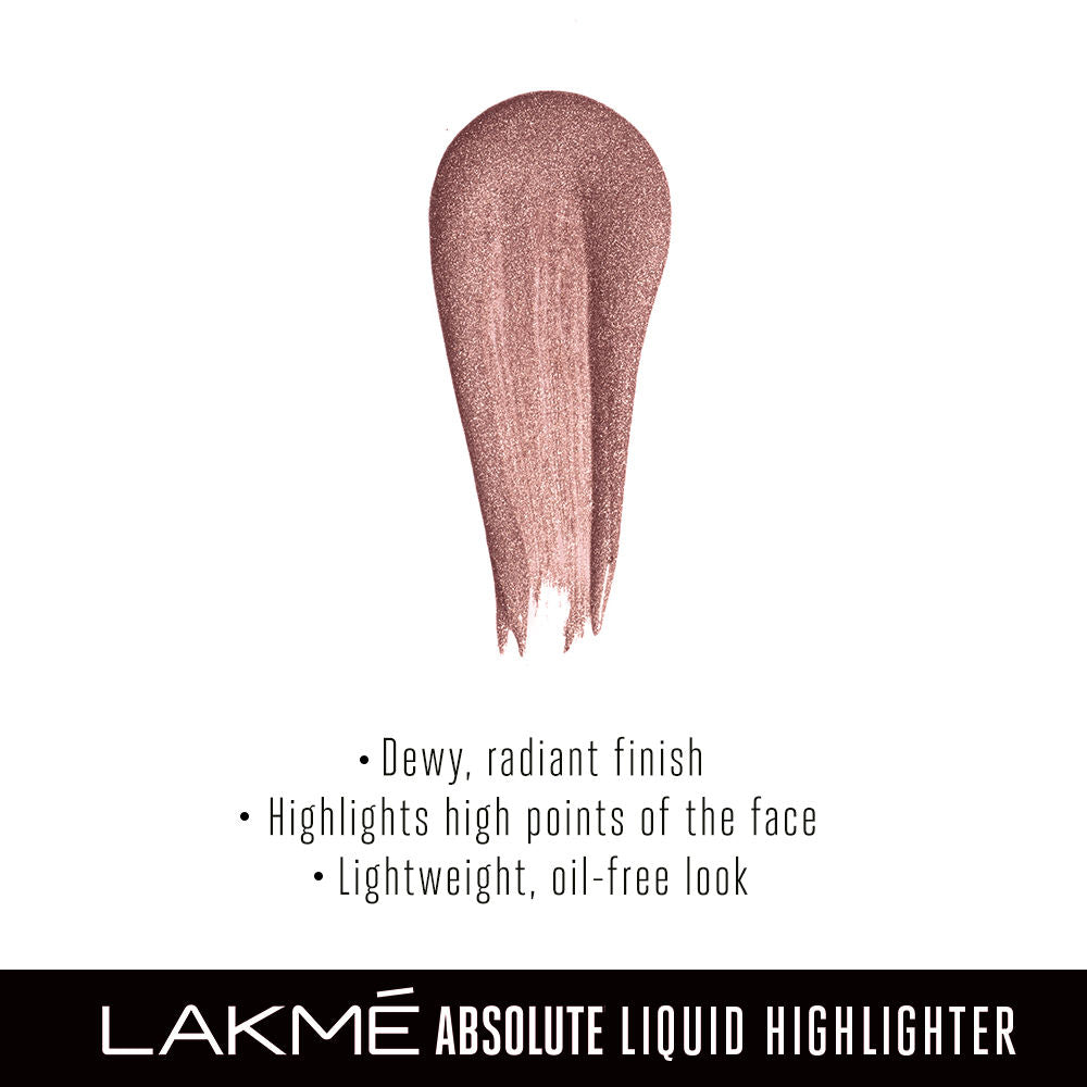 Lakme Absolute Liquid Highlighter - Rose Gold (25ml)