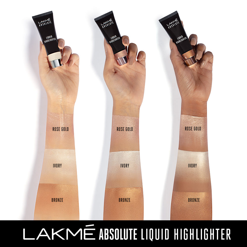 Lakme Absolute Liquid Highlighter - Rose Gold (25ml)