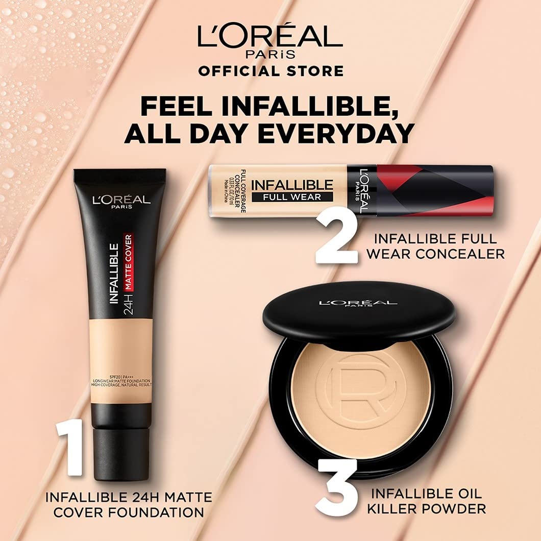 L'Oreal Paris Full Coverage Concealer, Infallible, Shade: 312, 10g