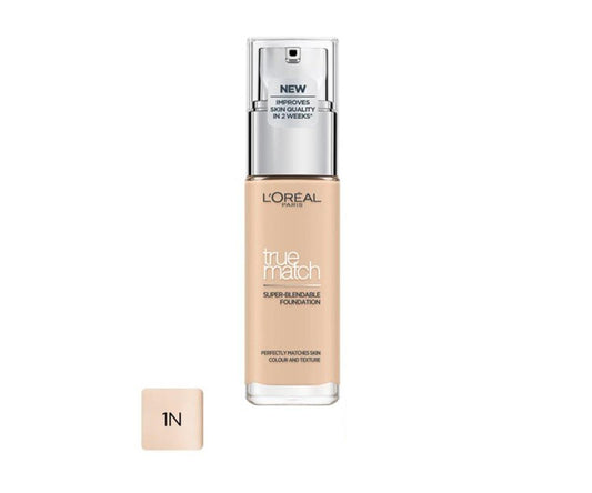 L'Oreal Paris Foundation True Match, Shade-Ivory 1N, 30ml