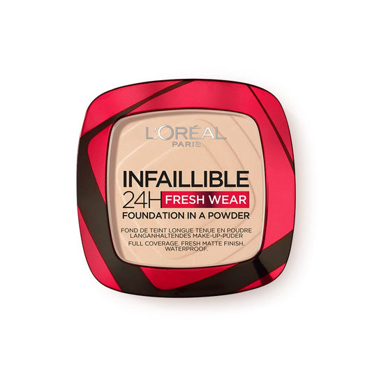 L'Oreal Paris Infallible 24H Fresh Wear Foundation in a Powder, 20 Ivory, 9g