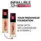 L'Oreal Paris Liquid Foundation, Infallible 32H Fresh Wear, 140 Golden Beige, 30ml