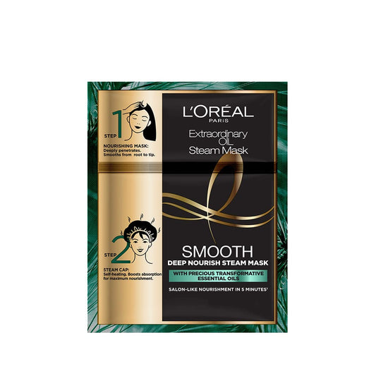 L'Oreal Paris Professional Nourishing Treatment, Oil Smooth Steam Mask, 20ml + 40g