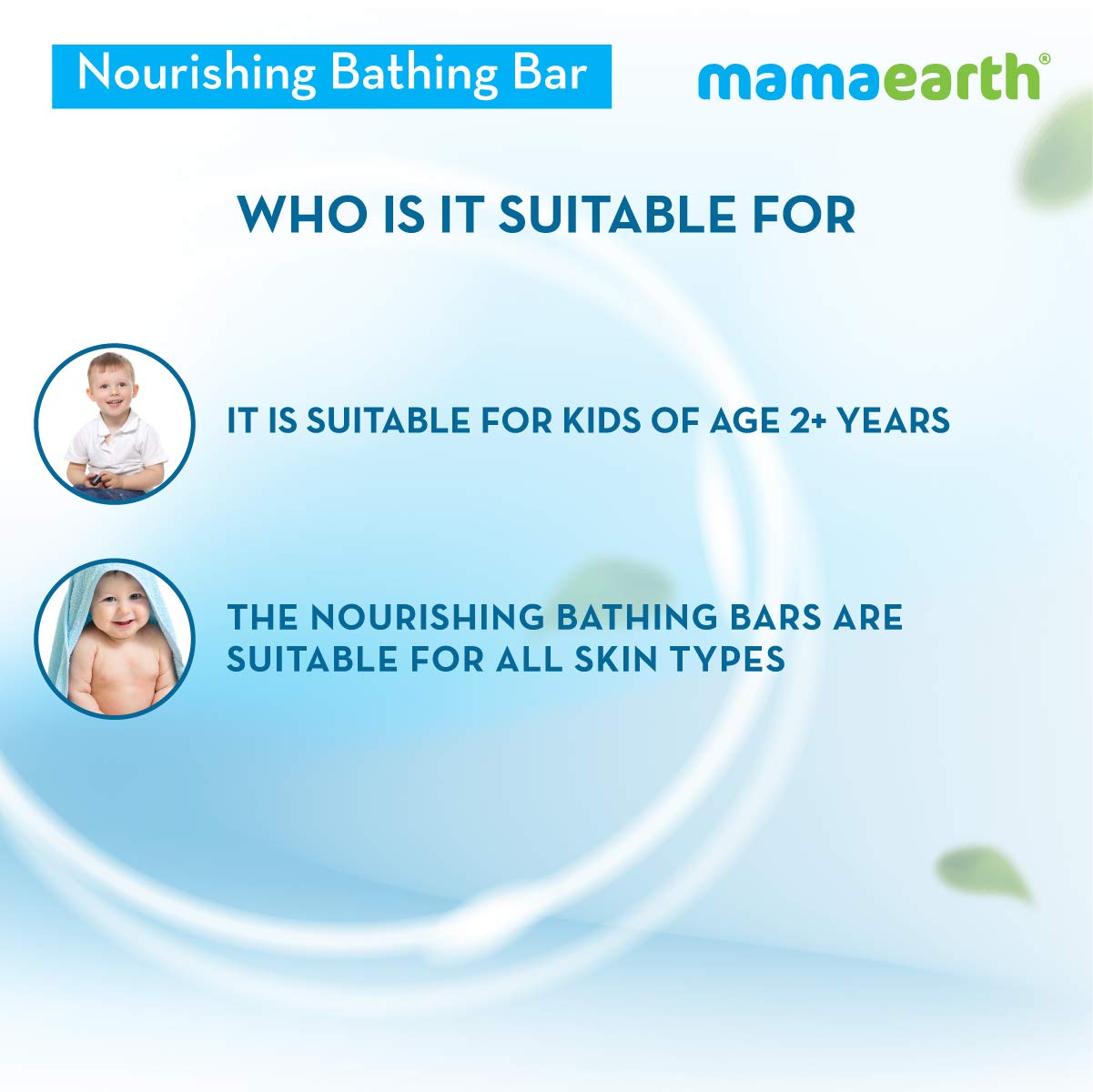Mamaearth Fruit based Nourishing Clear Bathing Bar Baby Soap, 75g x 5