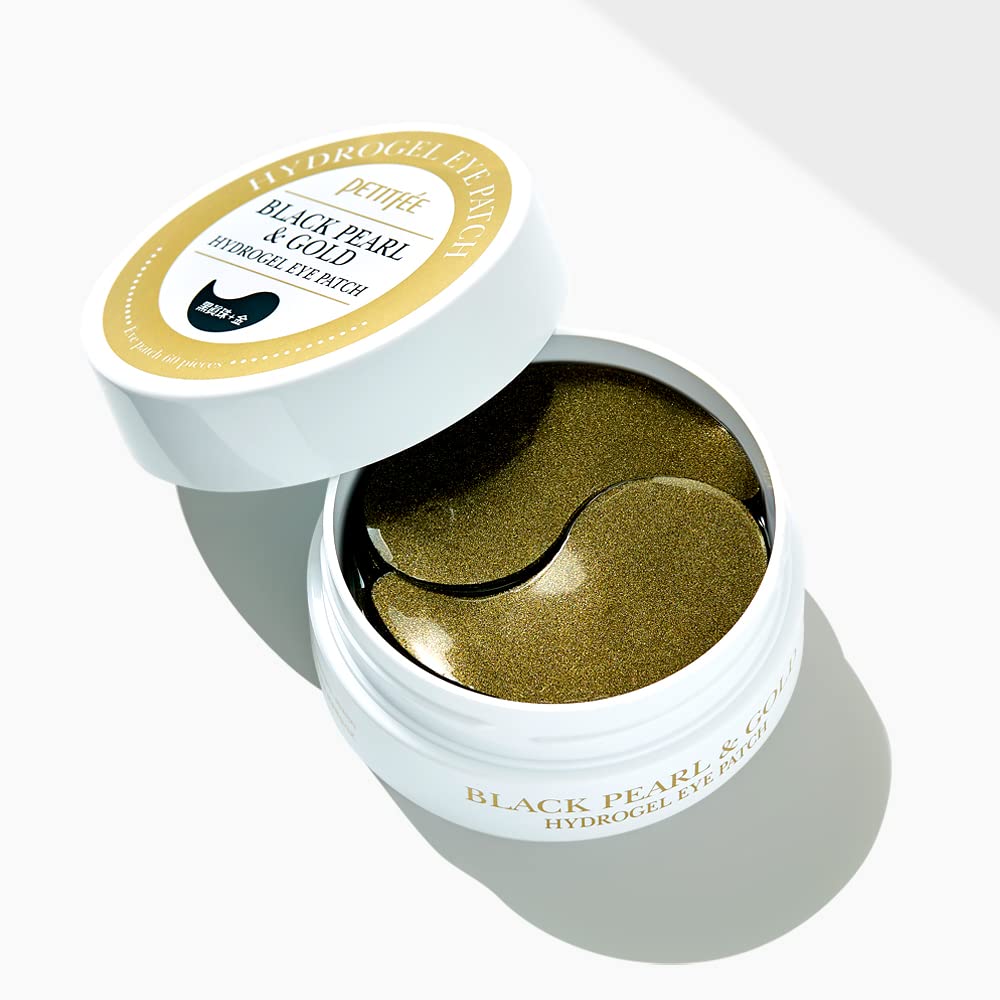 PETITfÉE Black Pearl & Gold Hydrogel Eye Patches