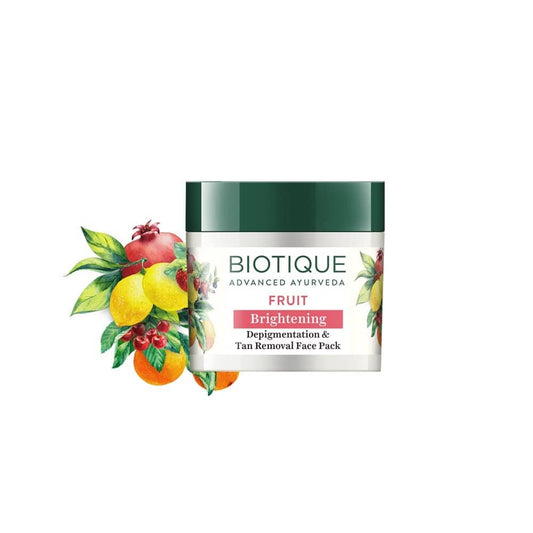 Biotique Fruit Brightening Depigmentation and Tan Removal Face Pack