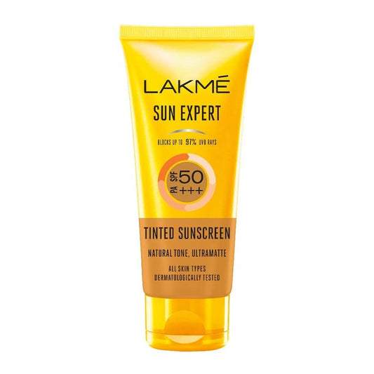 Lakme Sun Expert Tinted Sunscreen 50 SPF brings to you a tinted sunscreen, our revolutionary sun protection formula that blends into your skin for an invisible, natural finish