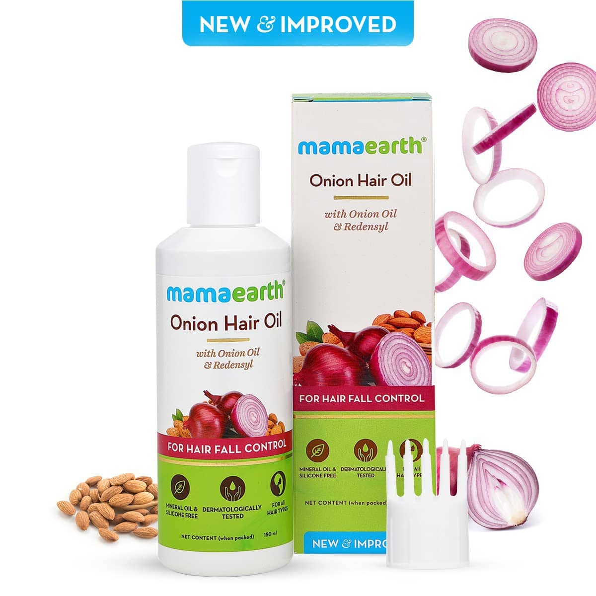 Mamaearth Onion Hair Oil for hair growth and Hair Fall Control