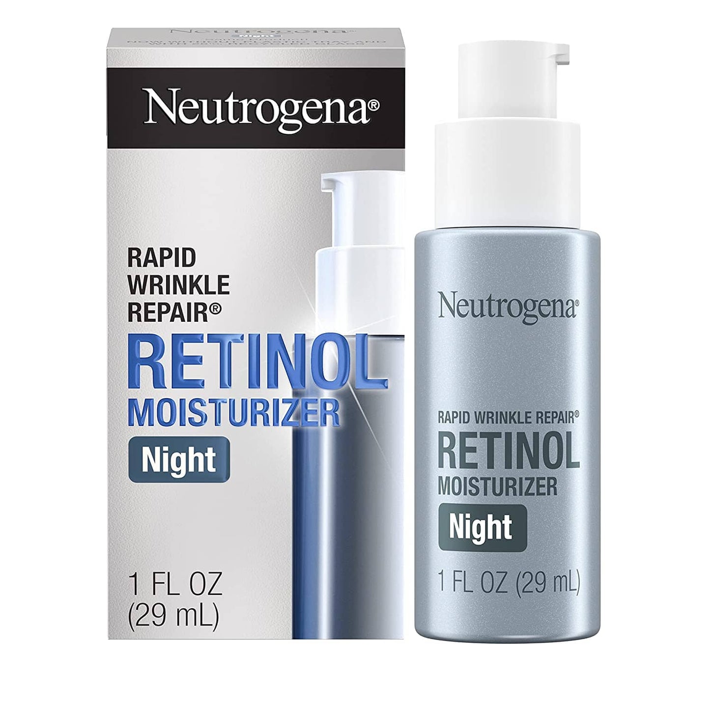 Neutrogena Rapid Wrinkle Repair Night Moisturizer is specially formulated for use at night, powered with Accelerated Retinol SA